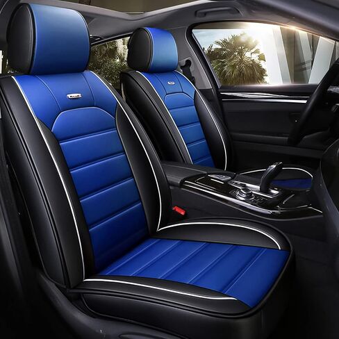 otoez Universal Car Seat Covers Full Set Leather Automotive Seat Protector Vehicle Interior Accessories Compatible with Most Honda Toyota Jeep Chevy Ford Nissan Hyundai Vehicles, Trucks, SUVs (Beige) in Saudi Arabia