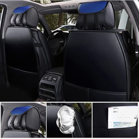 otoez Universal Car Seat Covers Full Set Leather Automotive Seat Protector Vehicle Interior Accessories Compatible with Most Honda Toyota Jeep Chevy Ford Nissan Hyundai Vehicles, Trucks, SUVs (Beige) in Saudi Arabia