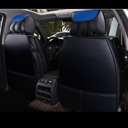 otoez Universal Car Seat Covers Full Set Leather Automotive Seat Protector Vehicle Interior Accessories Compatible with Most Honda Toyota Jeep Chevy Ford Nissan Hyundai Vehicles, Trucks, SUVs (Beige) in Saudi Arabia