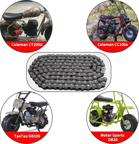 RUTU 35 Drive Chain 140 Links for Coleman CT200U CC100x Predator 212cc 79cc 97cc 100cc Baja Doodle Bug Blitz Dirt Bug Racer Motor Sports DB30 Motovox Mini Trail Bike Go Kart Powersports Parts in Saudi Arabia