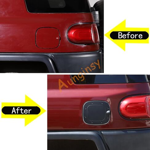 Car Door Locking Gas Cap Tank Cover Fuel Door Protector Compatible with Toyota FJ Cruiser 2007-2021 Fuel Tank Cover Trim Gas Cap Cover Fuel Filler Door Gas Cap Fuel Tank Door Gas Tank Cap Accessories in Saudi Arabia