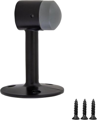 Design House 189308-ORB Gooseneck Door Stop Wall Protector with Rubber Tip Aluminum Door Stopper, Oil Rubbed Bronze, 4-Pack in Saudi Arabia