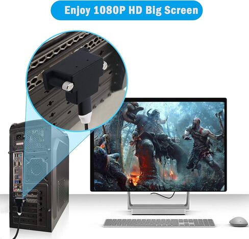PNGKNYOCN الزاوية اليمنى DVI إلى HDMI محول 2-حزمة 90 درجة DVI-D ذكر إلى HDMI أنثى موصل طلاء الذهب لPS4، HDTV، جهاز العرض، بطاقة الرسومات (أسود لأسفل) in Saudi Arabia