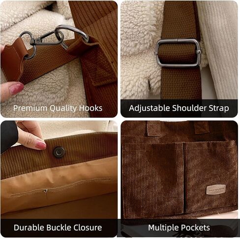 Valleycomfy سروال قصير حمل حقيبة للنساء العمل متعدد الجيوب حقيبة كروسبودي حقائب اليد حقيبة الموضة حقيبة كتف in Kuwait