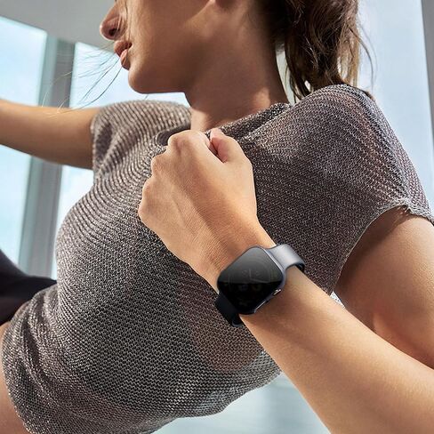 عبوتان لساعة Apple Watch Series 9/8/7 حافظة حماية شاشة للخصوصية مقاس 41 مم، غطاء وجه واقٍ من البولي كربونات مدمج ومضاد للرؤية 9H من الزجاج المقوى لملحقات iWatch، أزرق in Kuwait