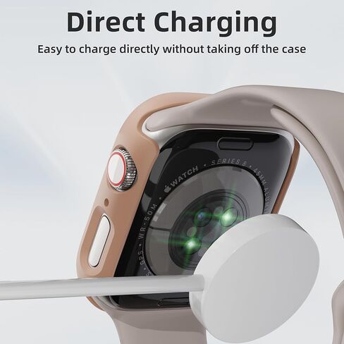 2 Pack for Apple Watch Series 9/8/7 Privacy Screen Protector Case 41mm, iWatch Protective PC Face Cover Built-in Anti-Peeping 9H Tempered Glass Protector for iWatch Accessories, Blue in Kuwait