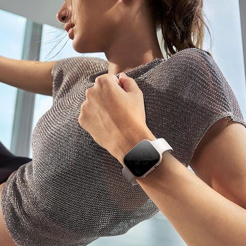 2 Pack for Apple Watch Series 9/8/7 Privacy Screen Protector Case 41mm, iWatch Protective PC Face Cover Built-in Anti-Peeping 9H Tempered Glass Protector for iWatch Accessories, Blue in Kuwait