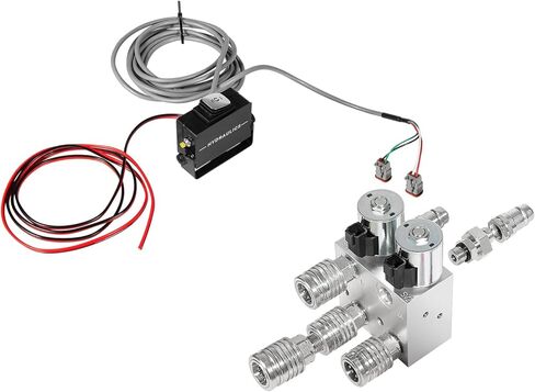 مجموعة دوائر مضاعفة هيدروليكية، صمام مشعب مقسم/محول SCV مع وصلات وتركيبات التحكم في صندوق التبديل، تحويل دائرة واحدة إلى دائرتين، لجون ديري، كيس، كوبوتا in Kuwait