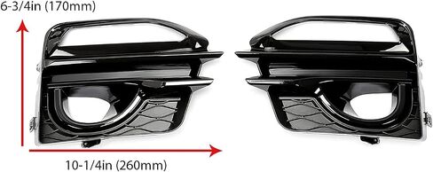 Kojem Fog Light Cover Compatible with 2014-2017 Infiniti Q50 Sport Replacement for IN1038106 IN1039106 622574GA1A 622564GA1A Front Bumper Fog Light Cover Frame Black in Saudi Arabia