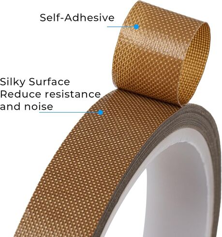 Low Friction Tape,1/2 inch x 33 Ft,Drawer Slide Tape,Curtain Glide Tape,Drawer Glide Tape,Squeak Resistant Tape,Abrasion Resistance Tape,Surface Protection Tape for Wood,Cabinet (Black in Saudi Arabia