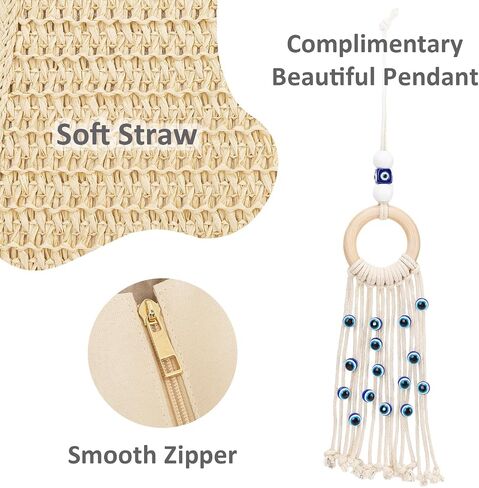 Summer Large Straw Bags For Women Travel Beach Totes Bag Woven Tote Handmade Shoulder Bag Handbag in Saudi Arabia