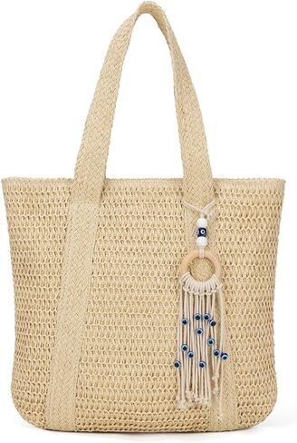 Summer Large Straw Bags For Women Travel Beach Totes Bag Woven Tote Handmade Shoulder Bag Handbag in Saudi Arabia