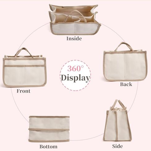 حقيبة حمل 2 في 1 من لاباتو مع جيوب متعددة، حقيبة حمل طويلة تمر بالجسم للنساء، حقيبة حمل كل شيء مع مقصورات in Kuwait