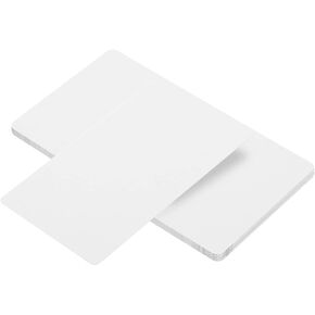 PATIKIL Metal Business Cards, 12 Pack Blank Name Card Sublimation Engraving Aluminum for DIY Gift Cards, White