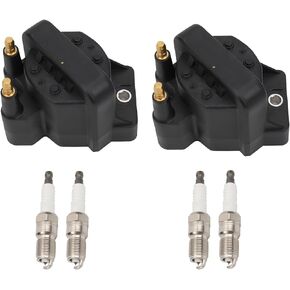 MAYASAF C849 Ignition Coils 3 Pack + 6 Spark Plugs Kit Compatible for Chevy Impala/Malibu, for Buick Century/Regal/LaCrosse, for Cadillac for Olds for Pontiac Grand Prix for Isuzu for Honda DR39