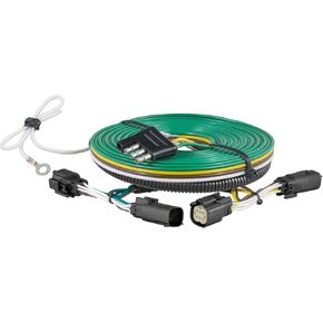 CURT 58967 Custom Towed-Vehicle RV Wiring Harness for Dinghy Towing, Fits Select Chevrolet Silverado, GMC Sierra 1500, 2500, 3500 HD, Black
