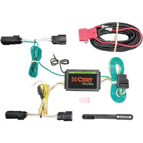 CURT 56258 Vehicle-Side Custom 4-Pin Trailer Wiring Harness, Fits Select Lincoln MKZ , Black
