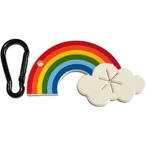 Cute Dog Poop Bag Holder for Attaching to Leash or Backpack, Hands Free Waste Bag Carrier for Used Poop Bags, Rainbow, One Sized in Saudi Arabia