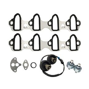 Knock Sensor Harness Intake Manifold Gasket Kit for Chevy Avalanche 1500 Base 2002-2005 Silverado 1500 SS 2003-2006 for Cadillac Escalade Base 2002-2006 MS98016T KS116
