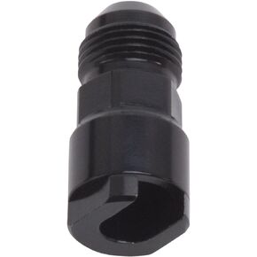 Edelbrock 644133 EFI Adapter Fitting -8 An Male To 3/8" Sae Quick DiSConnect Female SCrew Type Blk Anodized Finish