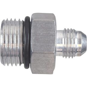 ICT Billet -6AN Flare to -10AN ORB Oring Male Fuel Pump Rail Adapter Fitting Flare Hose AN920-06-10A Plumbing Oil Straight Thread Regulator Port Fluid End Bare Aluminum AN920-06-10A
