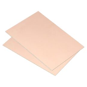 PATIKIL FR4 Double Side Copper Clad Laminate PCB, 2 Pack 100 x 70 x 0.8mm Copper Plated Universal Prototype Circuit Board