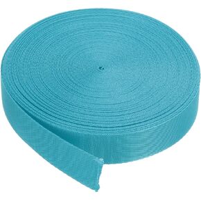 MECCANIXITY Nylon Webbing Strap Flat 1 Inch 10 Yards Lake Blue for DIY Repair, Backpack, Luggage-Rack, Crafts