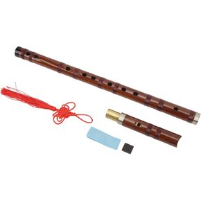 Bamboo Flute, C D E F G Key Dizi Chinese Traditional Recorder Musical Instrument for Playing Performance(G Key)