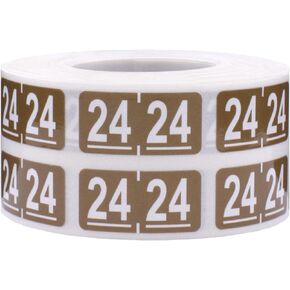 Smead Compatible 2024 Year Labels, 0.5 x 1", 500 Total Stickers