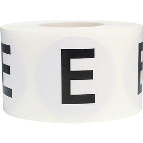 Letter A Inventory Labels 1.5 Inch Round Circle Dots 500 Adhesive Stickers
