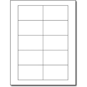 Postal Tray Tags, 65lb White (100 Sheets / 1000 Tags)