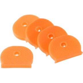 PATIKIL Key Cap Cover, 10 Pack Keys Identifiers Covers Coding Tags Marker Semicircle Silicone Sleeve for Office House Apartment, Blue