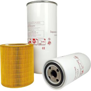 Air Oil Separator Filter Kit 54749247 54672654 89295976 Compatible with Ingersoll Rand Air Compressor UP6-15 UP6-30 UP5 UP6 Rotary Screw Maintenance