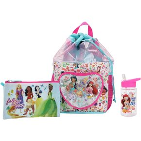 Disney Princess 3-Piece Youth Beach Backpack Set With Water Bottle