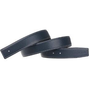 UzHot H Full Grain Leather Belt Strap Without Buckle Blank Replacement Strip For Women And Men 38mm Wide