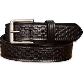 Bullhide Belts Mens Basket Weave Leather Belt, 1.50" Wide