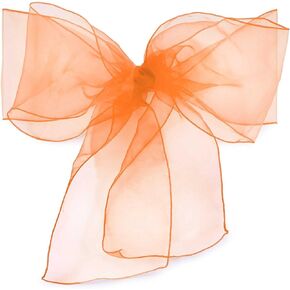 Pack of 100 Organza Net Chair Cover Bow Sash Wedding Banquet Decor Coral (100, Dark Teal)