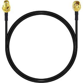 SMA ذكر إلى SMA أنثى كابل تثبيت الحاجز RG174 6.5ft/2M SMA تمديد كابل SMA Jumper RF كابل محوري لمعدات SDR هوائي هام راديو 3G 4G LTE هوائي ADS-B دونغل استقبال