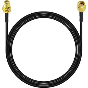 SMA Male to SMA Female Bulkhead Mount Cable RG174 6.5ft/2M SMA Extension Cable SMA Jumper RF Coaxial Cable for SDR Equipment Antenna Ham Radio 3G 4G LTE Antenna ADS-B Dongle Receiver