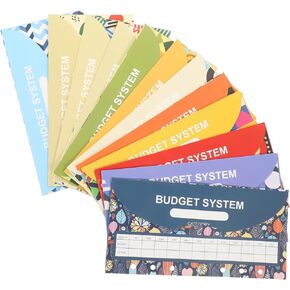 12 Sets Cash Budget Kit Money Saving Binder Cash Envelopes for Budgeting Money Envelopes for Cash Mailing Gift Card Envelopes Money Envelops Cards Paper Loose Leaf Appendix