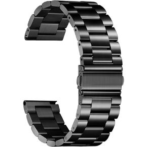 Nelumbo Quick Release Metal Chain Watch Bands,22MM Solid Stainless Steel Business Bracelet Strap for Samsung Gear S3/Galaxy Watch 46mm(2019)/Galaxy Watch 3 45mm