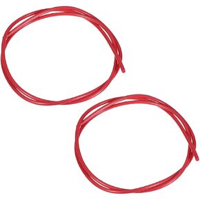 uxcell 2pcs PTFE Tube Fit Filament 1.75 for 3D Printer High Temperature Tubing 3.28Ft 2mmIDx4mmOD Red