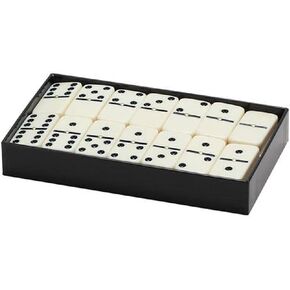 CHH 2311S Double 6 Ivory Jumbo with Spinners in Black Box, 8.25-inch Length