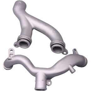 Aluminum Thermostat Top Crossover Hose Coolant Pipe Water Outlet Kit Compatible with Range Rover Sport LR4 Velar Discovery/Jaguar XE XF XJ F-Type Replace#:LR075991 LR090630 AJ813865 C2Z28536
