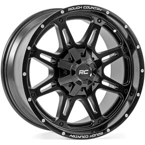 Rough Country 94 Series Matte Black Wheel | 20x10 | 5x5/5x4.5 | -18mm - 94201013