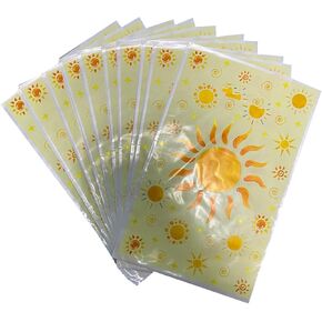 LLK 30PCS Happy Birthday Day Treat Bags Plastic Boho Sun 1st Birthday Goody Candy Treat Bags Sunshine Party Decor Plastic Gift Bag Birthday Snack Bags Summer Party Favor for Kids in Kuwait