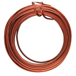 The Beadsmith Square Craft Wire - Wire Elements - Soft Temper - 21 Gauge, 7 Yard Coil - Antique Copper Color - Beading Wire Used for Jewelry Making, Wire Wrapping, and Other DIY Arts & Crafts