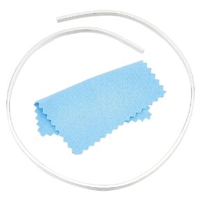 BENECREAT 1.64 Feet 925 Sterling Silver Flat Wire, 2mm Soft Jewelry Wire with Storage Box for Bracelet Necklace Jewelry Making