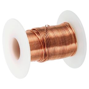PATIKIL 99.9% Soft Copper Wire, 17Gauge/1.1mm Diameter 10m/32.8ft Spool Pure Copper Craft Wire for Jewelry Making Beading Garden Plants