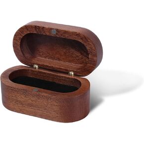 Guitar Pick Holder, Walnut Wood Guitar Pick Case Holder with Magnetic Opening, Sturdy Guitar Pick Storage Box Display Case Jewelry Box for Men Women Teens Adults